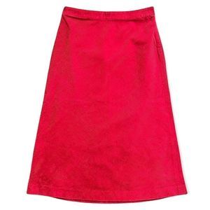 Vintage 2000’s Gap Corduroy Red A-Line Skirt